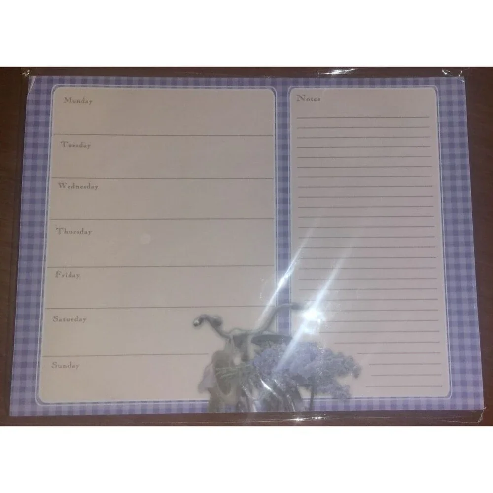 Weekly Undated 8x6 Planner Magnetic Tear Away Sheet 52 Sheet / New